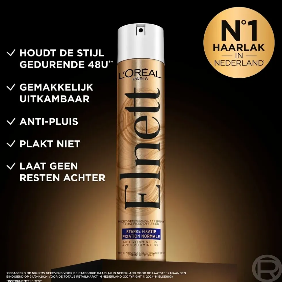L'Oréal Paris Elnett Satin Sterke Fixatie Haarlak