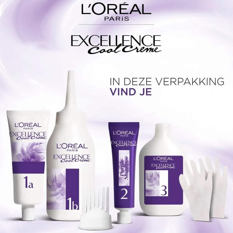 L'Oréal Paris Excellence Cool Crème 8.11 Ultra Licht Asblond Permanente Haarkleuring