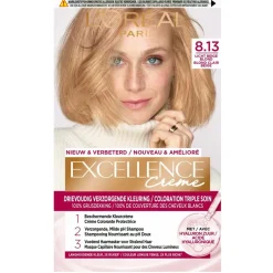 L'Oréal Paris Excellence Crème 8.13 Licht Beige Blond Permanente Haarkleuring