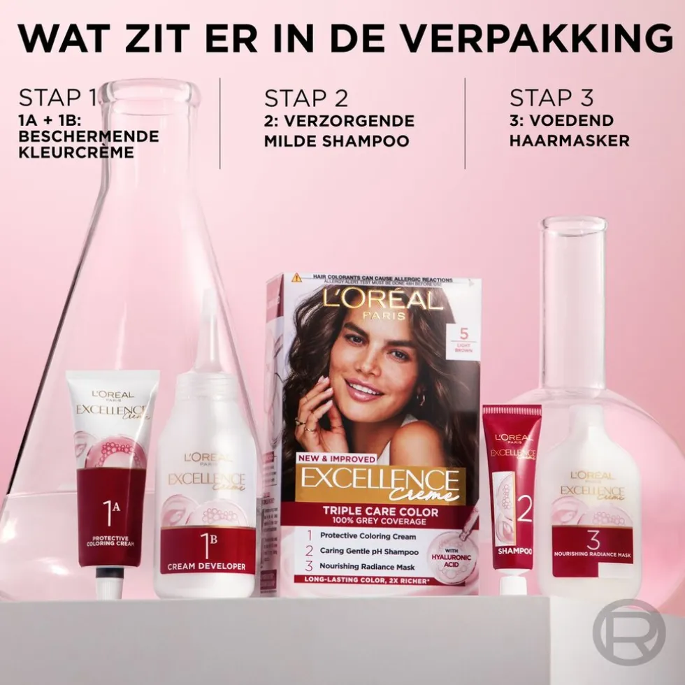 L'Oréal Paris Excellence Crème 5 Lichtbruin Permanente Haarverf