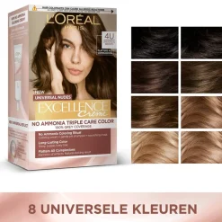 L'Oréal Paris Excellence Universal 6U Nudes Donkerblond Permanente Haarverf