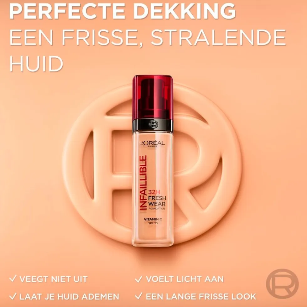 L'Oréal Paris Infaillible 235 Honey SPF25 32H Fresh Wear Foundation
