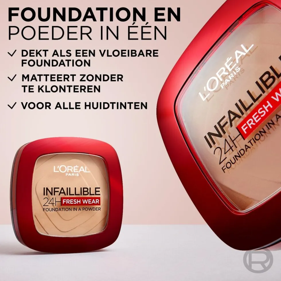 L'Oréal Paris Infaillible 24H Fresh Wear 120 Vanille Foundation in a Powder