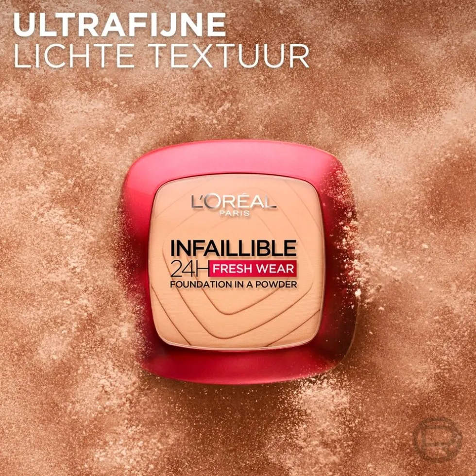 L'Oréal Paris Infaillible 24H Fresh Wear 180 Rose Sand Foundation in a Powder