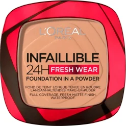 L'Oréal Paris Infaillible 24H Fresh Wear 220 Sand Foundation in a Powder