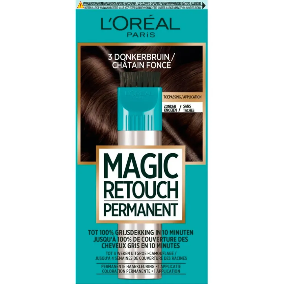 L'Oréal Paris Magic Retouch 3 Donkerbruin Permanente Haarkleuring