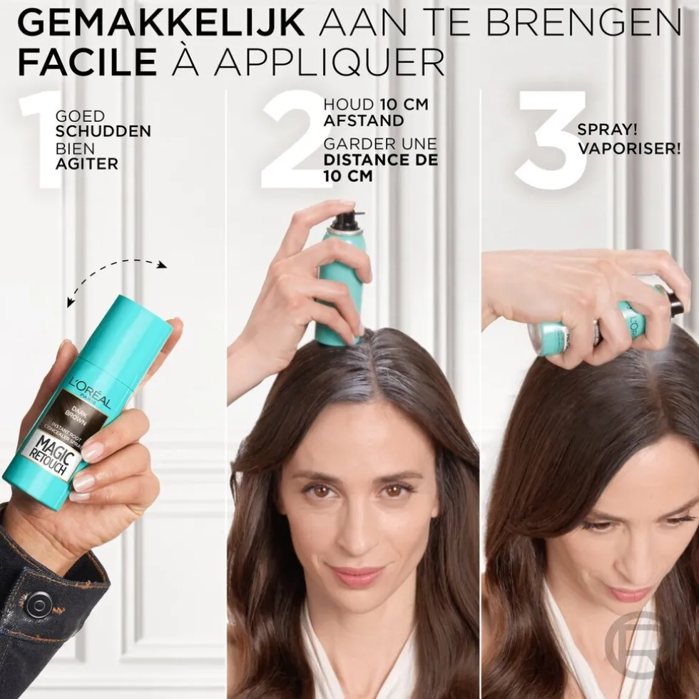 L'Oréal Paris Magic Retouch Donkerblond Camouflerende Uitgroeispray