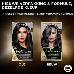 L'Oréal Paris Préférence 3 Donkerbruin Permanente Haarkleuring