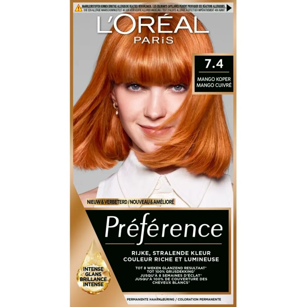 L'Oréal Paris Préférence 7.4 Dublin Permanente Haarkleuring