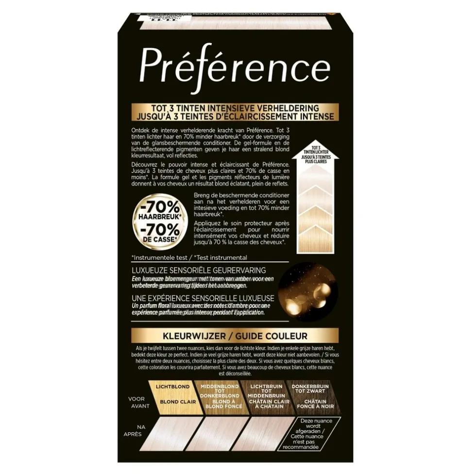 L'Oréal Paris Préférence Le Blonding 11.11 Ultra Licht Asblond Permanente Haarkleuring