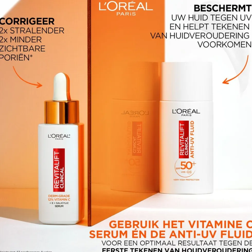 L’Oréal Paris Revitalift Clinical SPF50+ Vitamine C Anti-UV Fluid