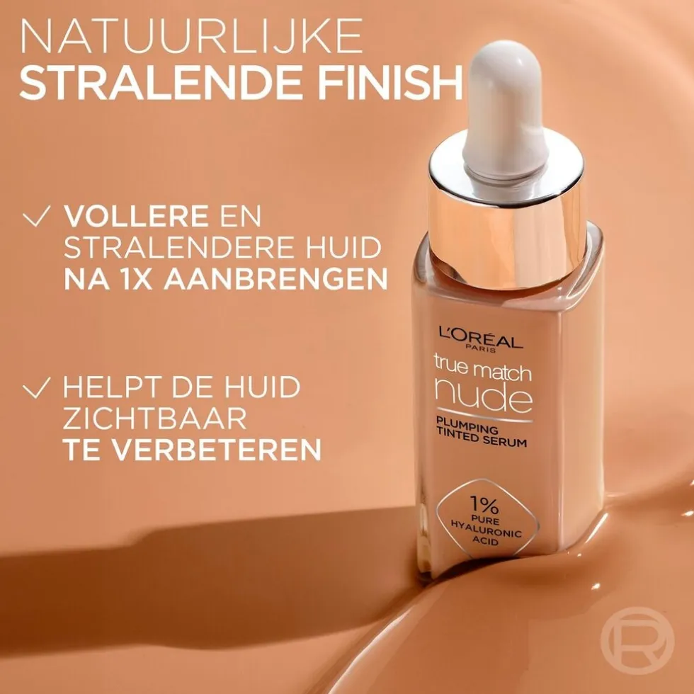 L'Oréal Paris True Match Nude 1-2 Rosy Light Plumping Tinted Serum