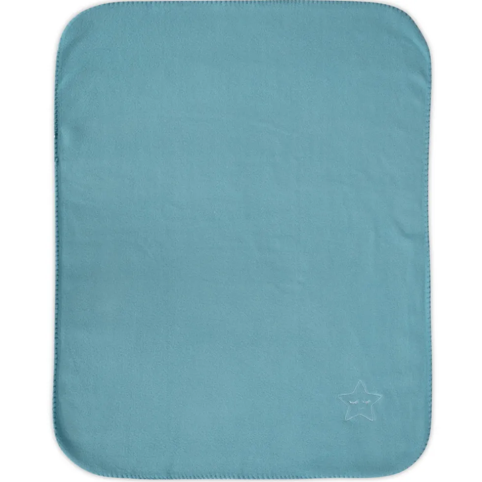 Lorelli Fleece Stone Blue Star 75x100cm Wiegdeken