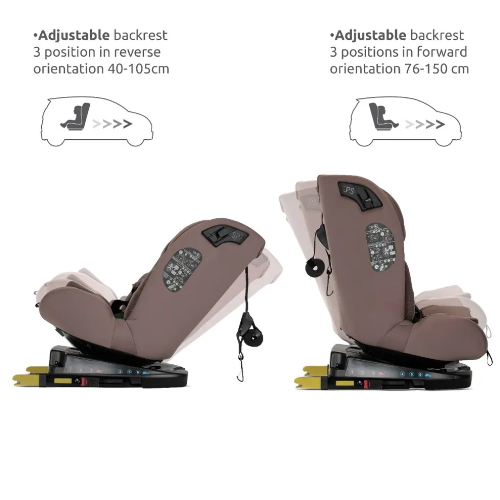 Lorelli Rodeo Black 40-150 cm 360° i-Size Autostoel