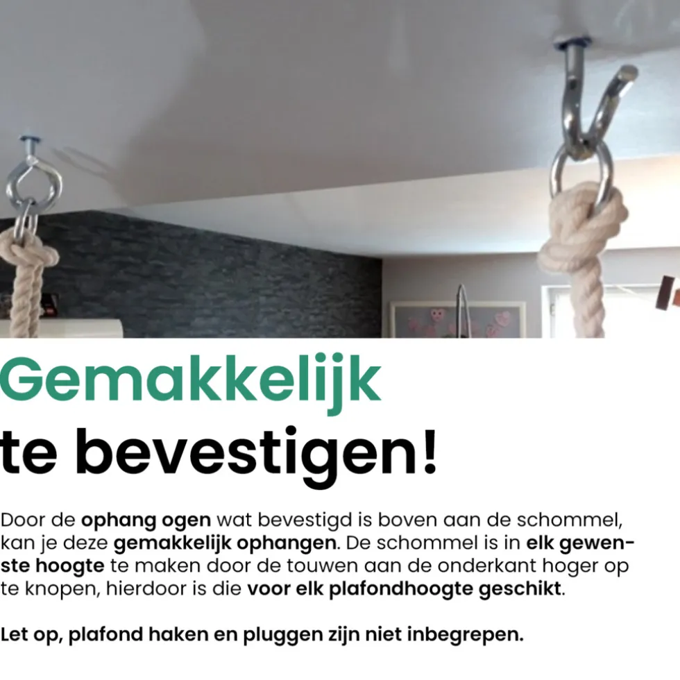 Lovegifts Luxe Houten 3 in 1 Meegroei Babyschommel en Kinderschommel