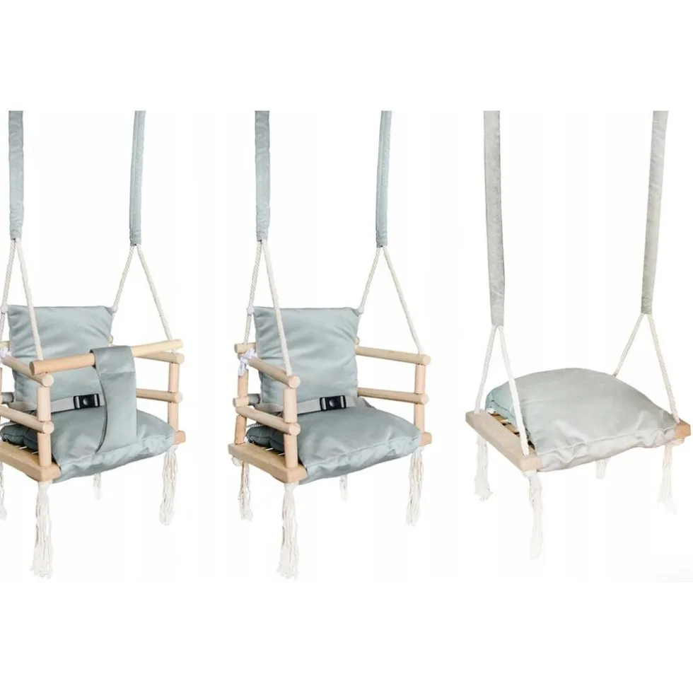 Lovegifts Luxe Houten 3 in 1 Meegroeischommel en Kinderschommel