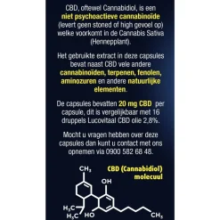 Lucovitaal CBD 20mg 100% Puur Capsules