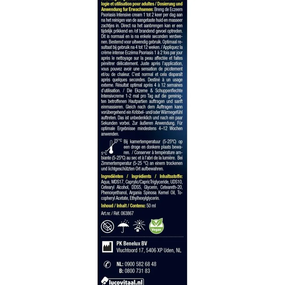 Lucovitaal Eczeem Psoriasis Intensive Cream