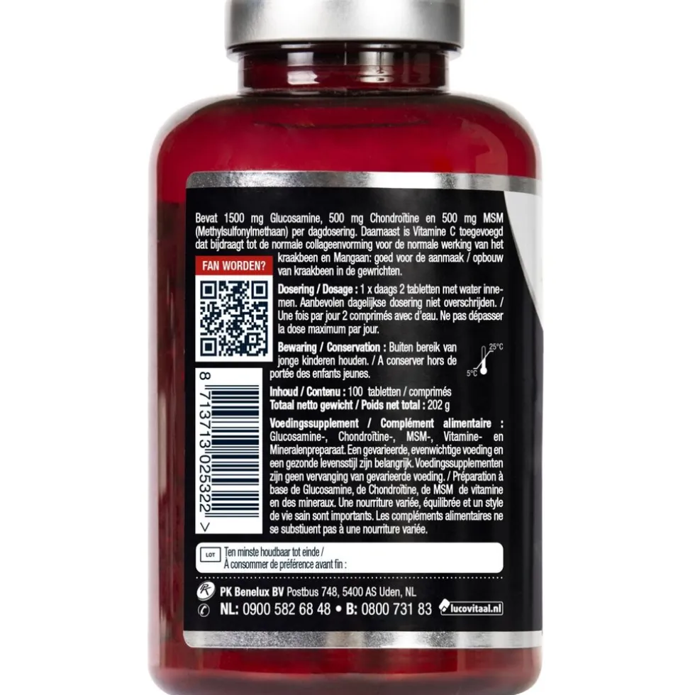 Lucovitaal Glucosamine Chondroïtine MSM Tabletten