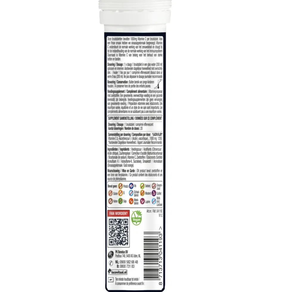 Lucovitaal Magnesium 400mg Citraat Bruistabletten