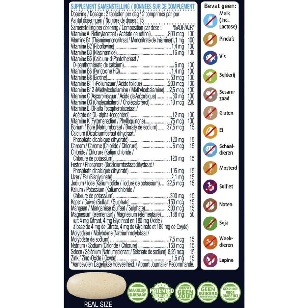 Lucovitaal Magnesium Vitaminen & Mineralen Compleet Tabletten