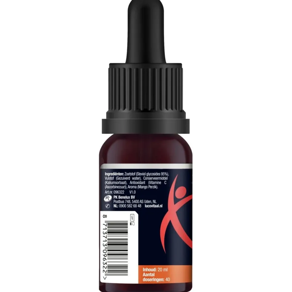 Lucovitaal Mango Perzik Smaakdruppels