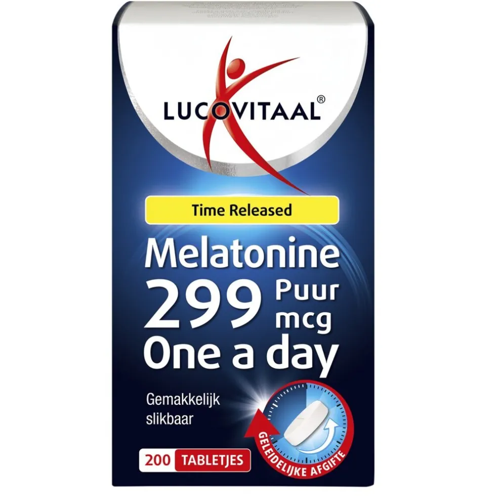 Lucovitaal Melatonine 299Mcg Time Released Tabletten