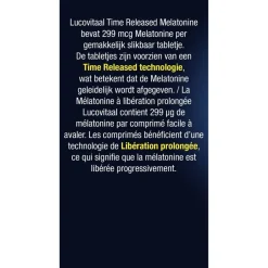 Lucovitaal Melatonine 299Mcg Time Released Tabletten