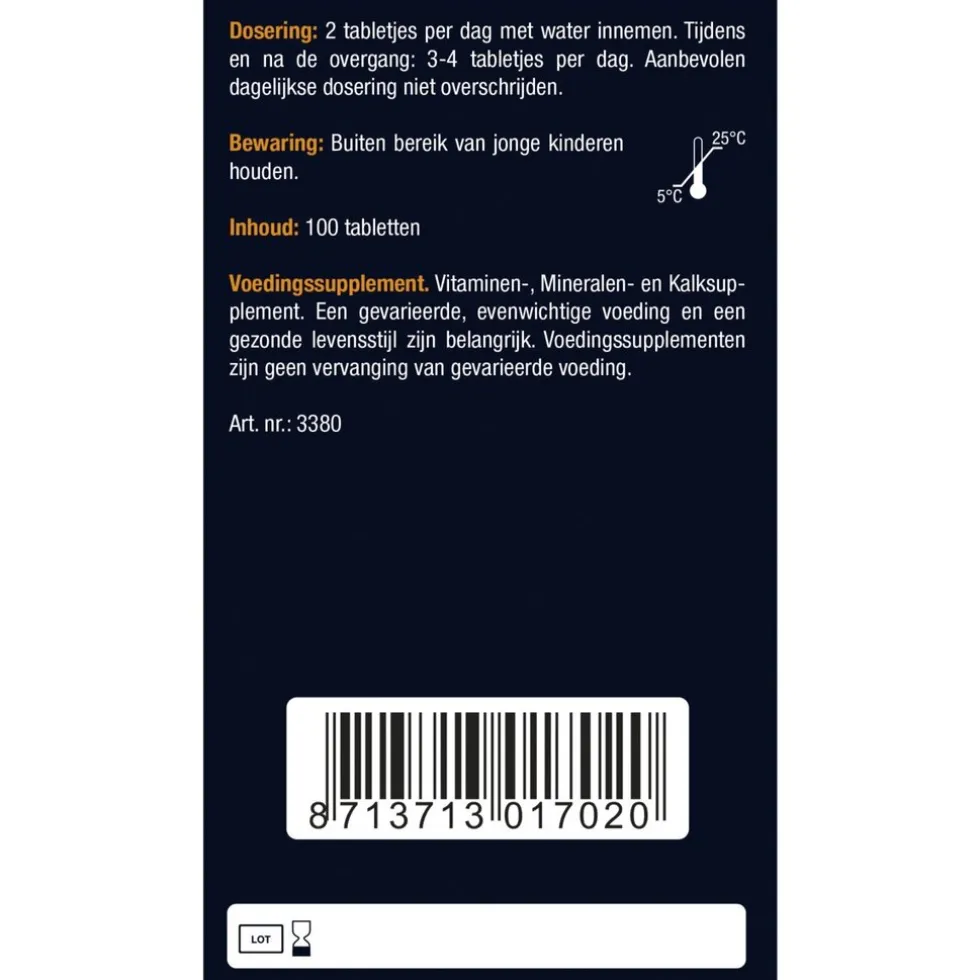 Lucovitaal Oesterkalk Calcium Vitamine D3 & K Tabletten