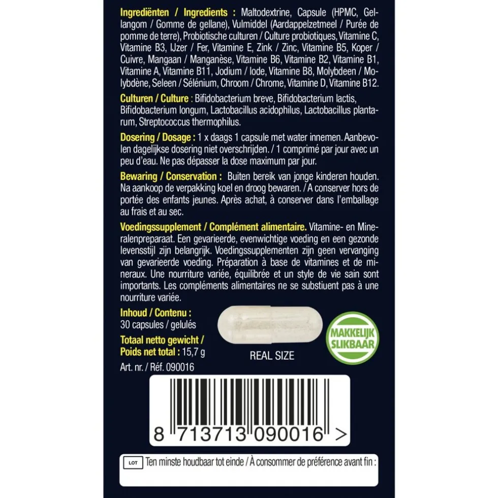 Lucovitaal Probiotica Vitaminen & Mineralen Complex Capsules
