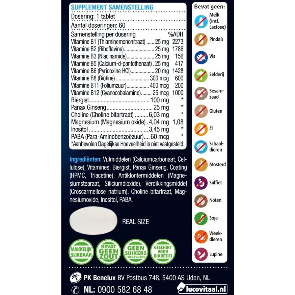 Lucovitaal Vitamine B Complex Forte Tabletten