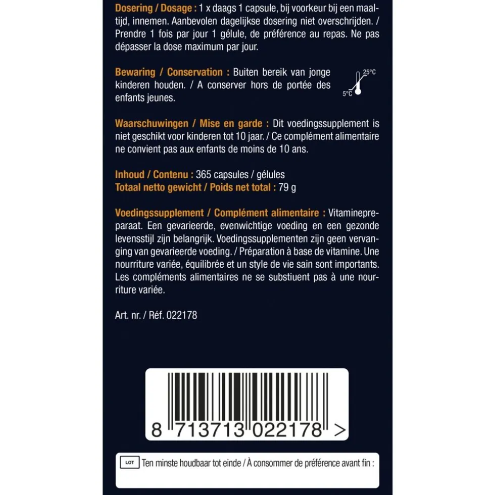 Lucovitaal Vitamine D3 25mcg Capsules