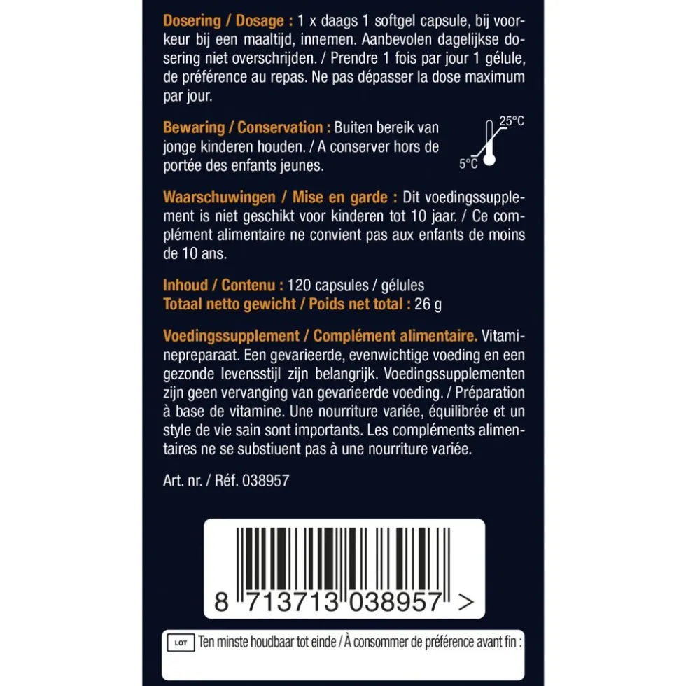 Lucovitaal Vitamine D3 25mcg Capsules