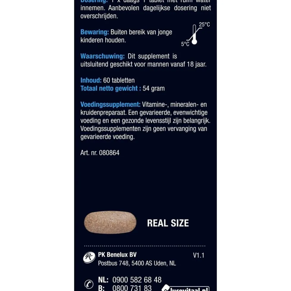 Lucovitaal Vruchtbaarheid Support Man Tabletten