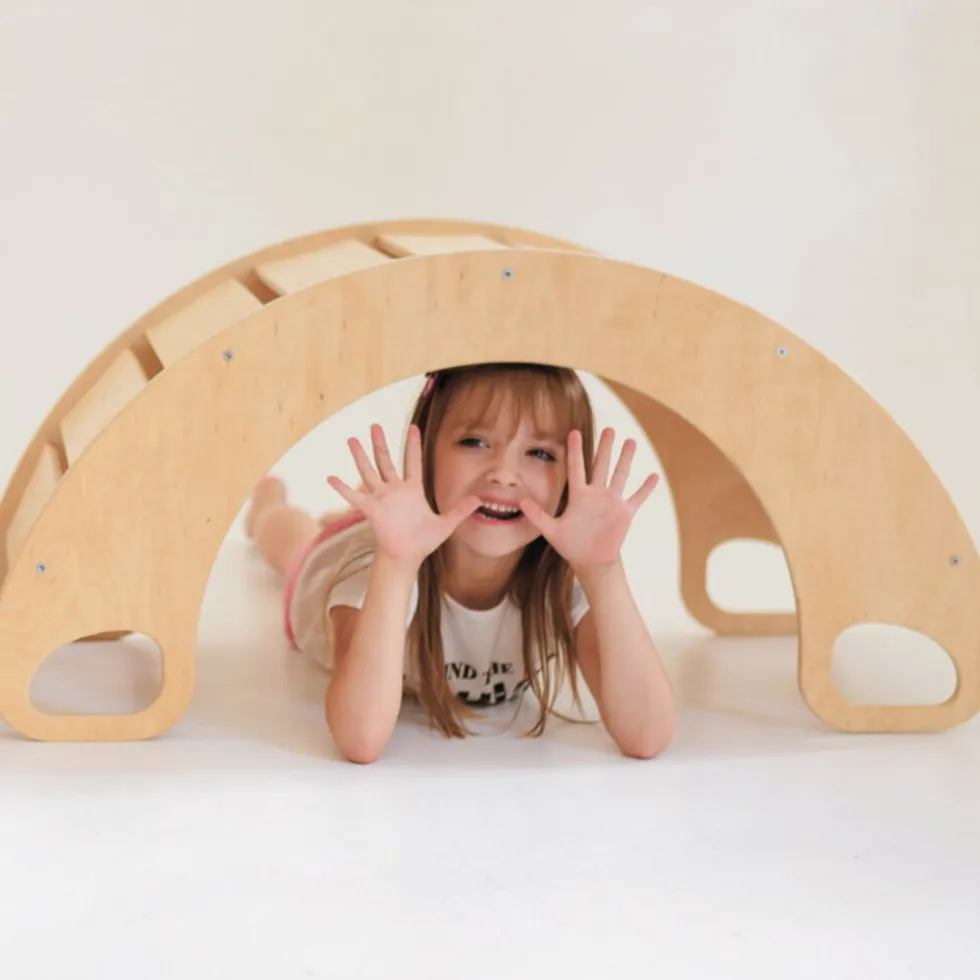 Luna Toys Naturel Houten Schommelstoel / Rocker