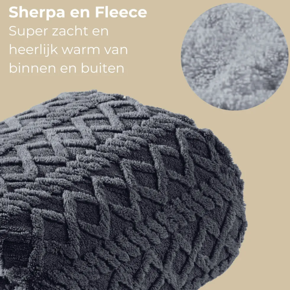 Luvego Elektrische Bovendeken Warmte deken met Fleece/Sherpa Plaid