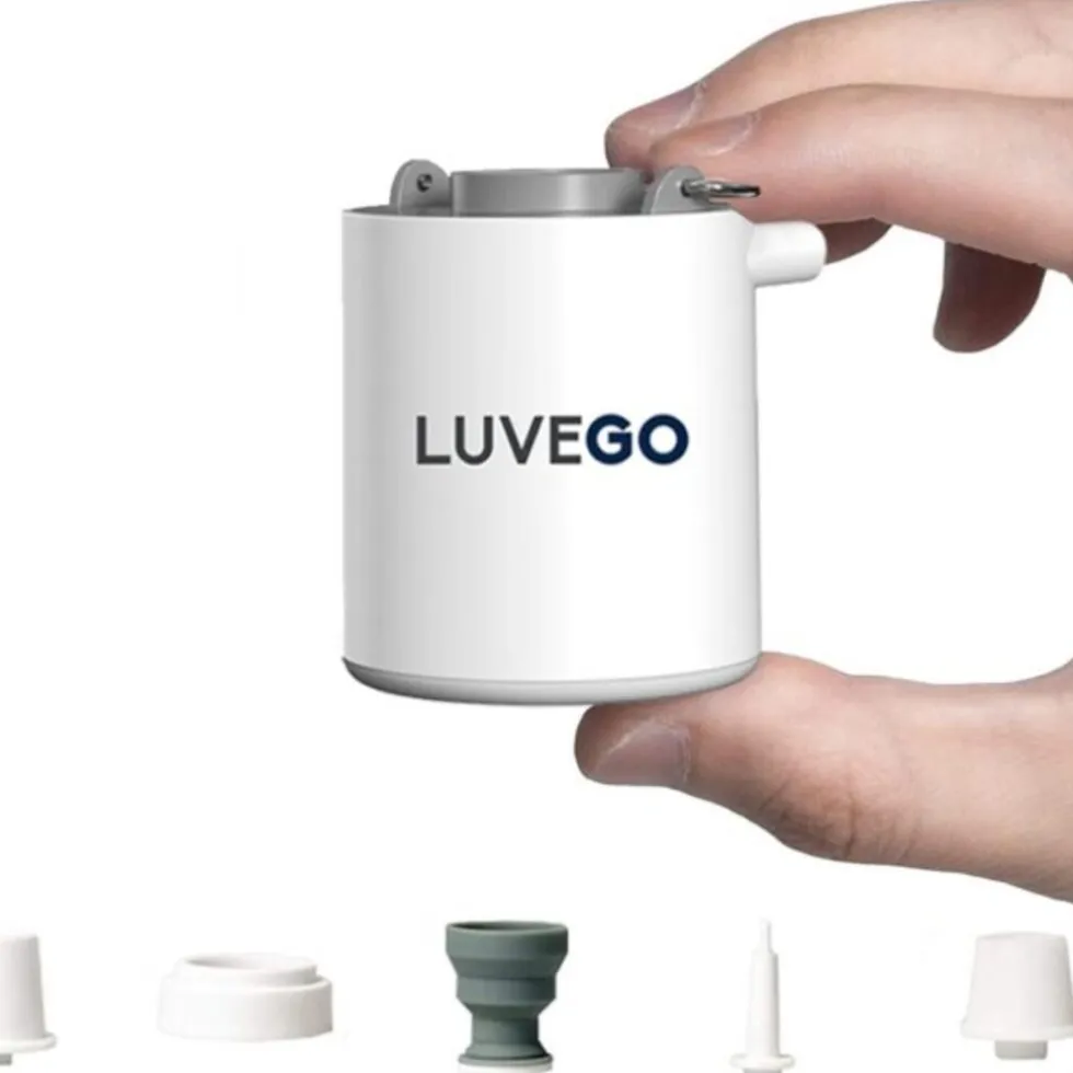 Luvego luchtbed pomp MINI PUMP - Oplaadbare luchtbedpomp - 400LM lantaarn - 3-in-1