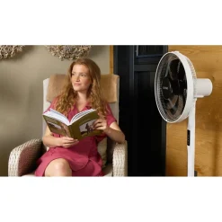 Luvego® Statief Stille Ventilator Staand met Afstandsbediening