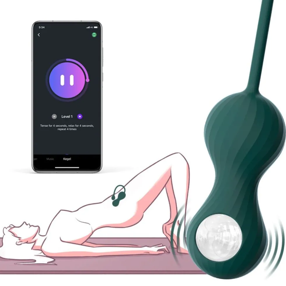 Magic Motion Duo Smart Kegel Vibrator met Gewichtenset