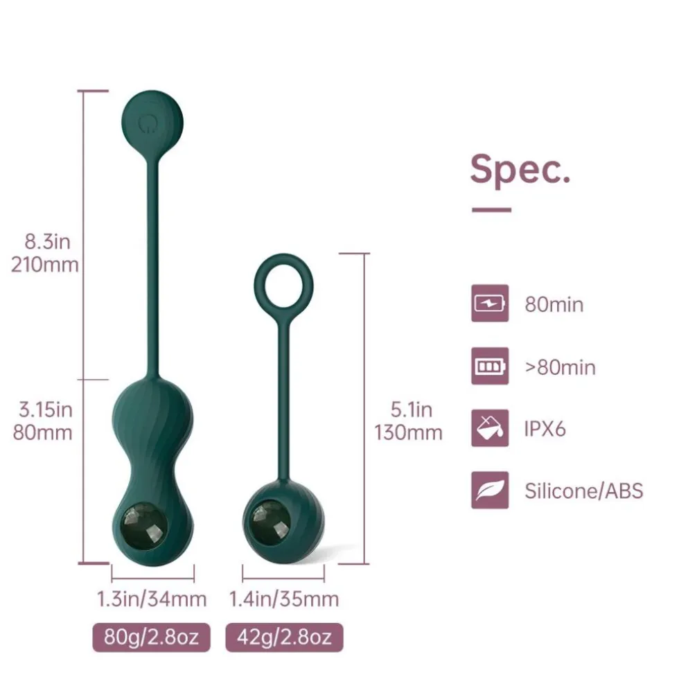 Magic Motion Duo Smart Kegel Vibrator met Gewichtenset