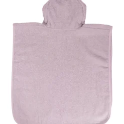 MamaLoes Beer Badstof Lila Kinder Badponcho