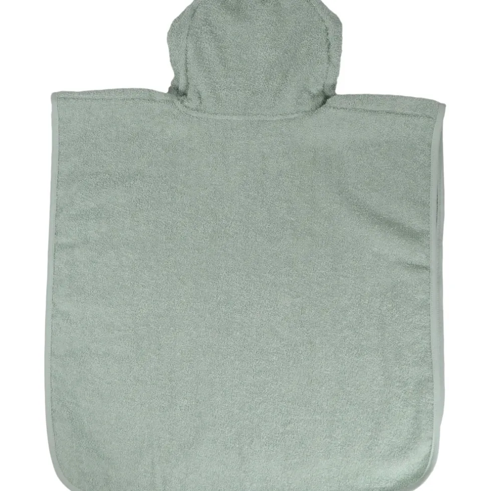 MamaLoes Beer Badstof Stone Green Kinder Badponcho