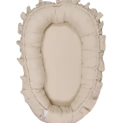 MamaLoes Soft Cotton Ruffle Ecru Babynest
