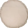 MamaLoes Soft Cotton Ruffle Ecru 90 cm Rond Boxkleed