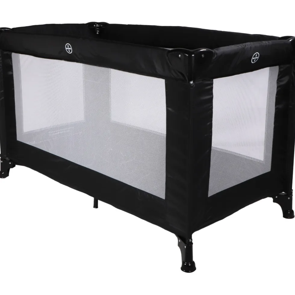 MamaLoes Soof Zwart Campingbed