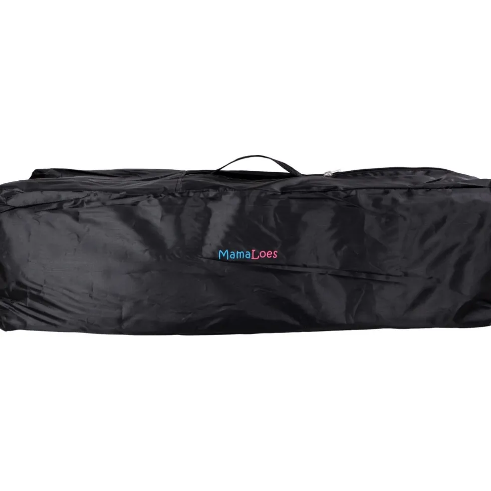 MamaLoes Soof Zwart Campingbed