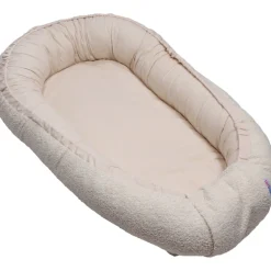 MamaLoes Teddy Boucle Naturel Omkeerbaar Babynest