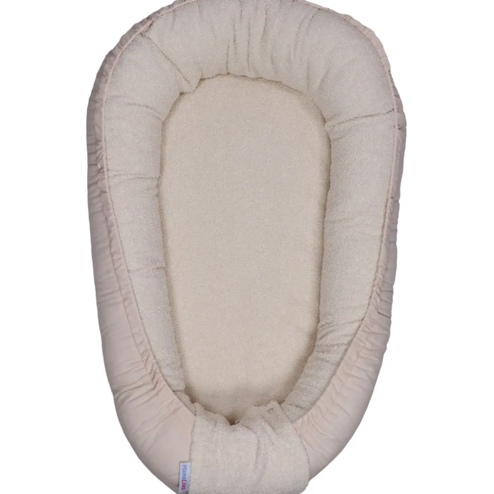 MamaLoes Teddy Boucle Naturel Omkeerbaar Babynest