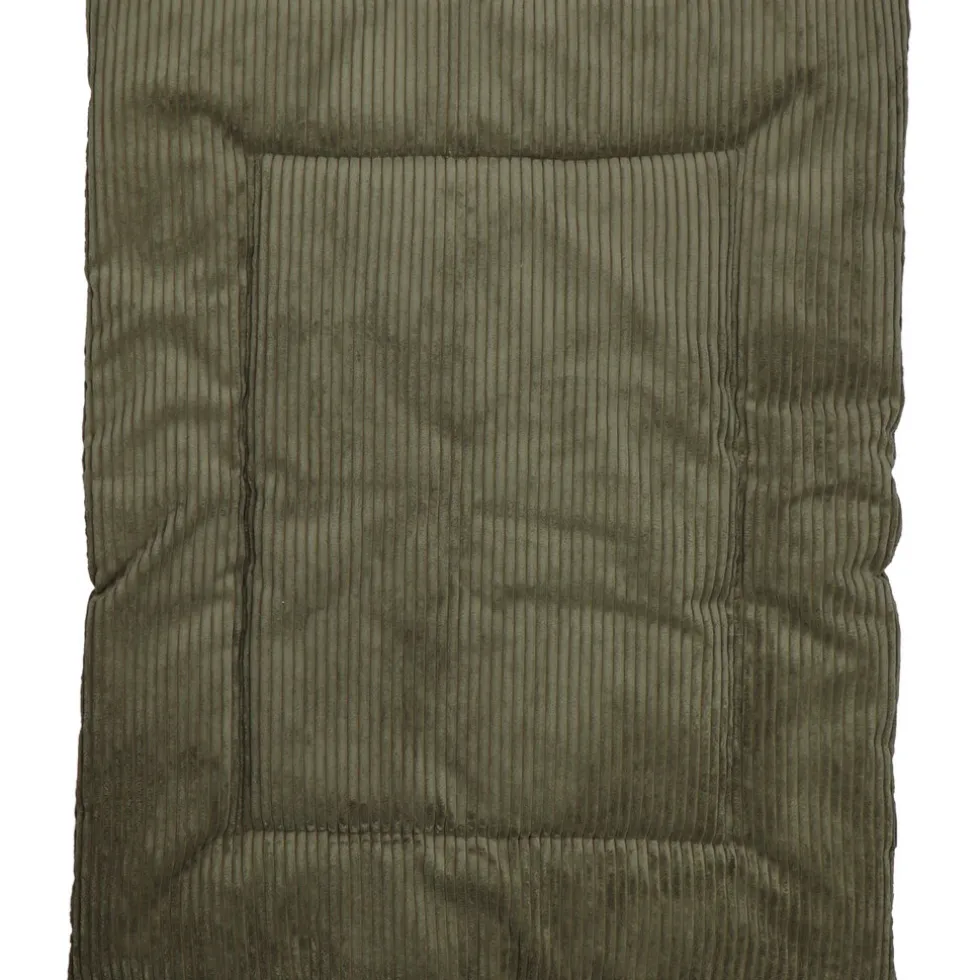 MamaLoes Velours Rib Groen 80 x 100 cm Omkeerbaar Boxkleed