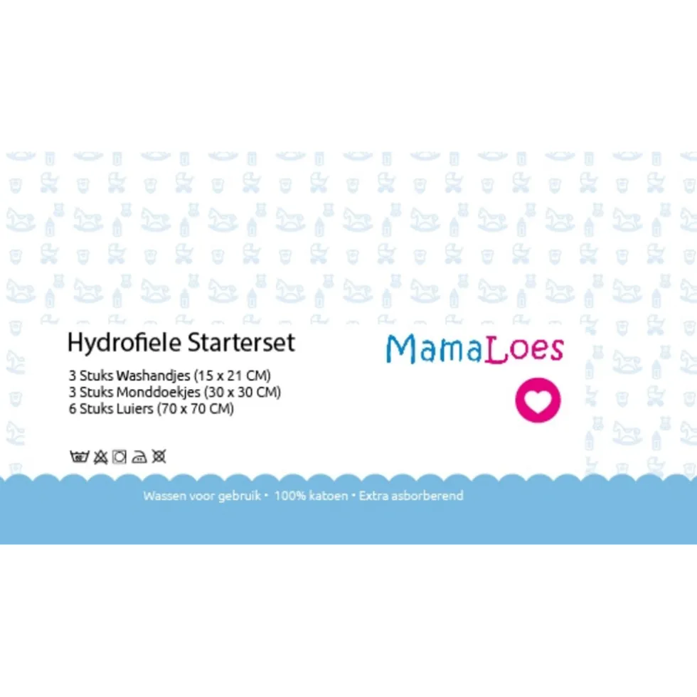 MamaLoes Wit Hydrofiel Starterset